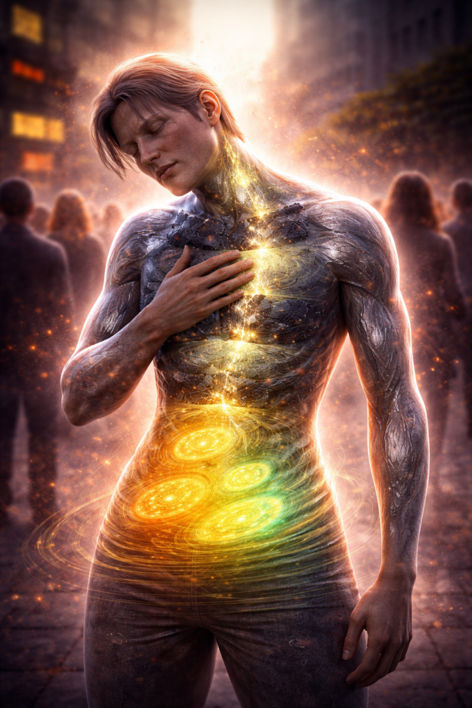 Fatiga constante: Cuerpo humano con mitocondrias